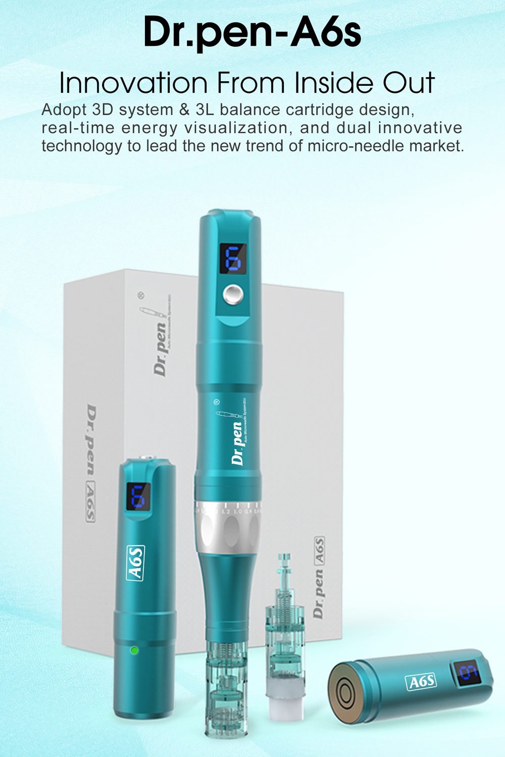 Dr. Pen A6S Microneedling Pen (3x16+3x36)