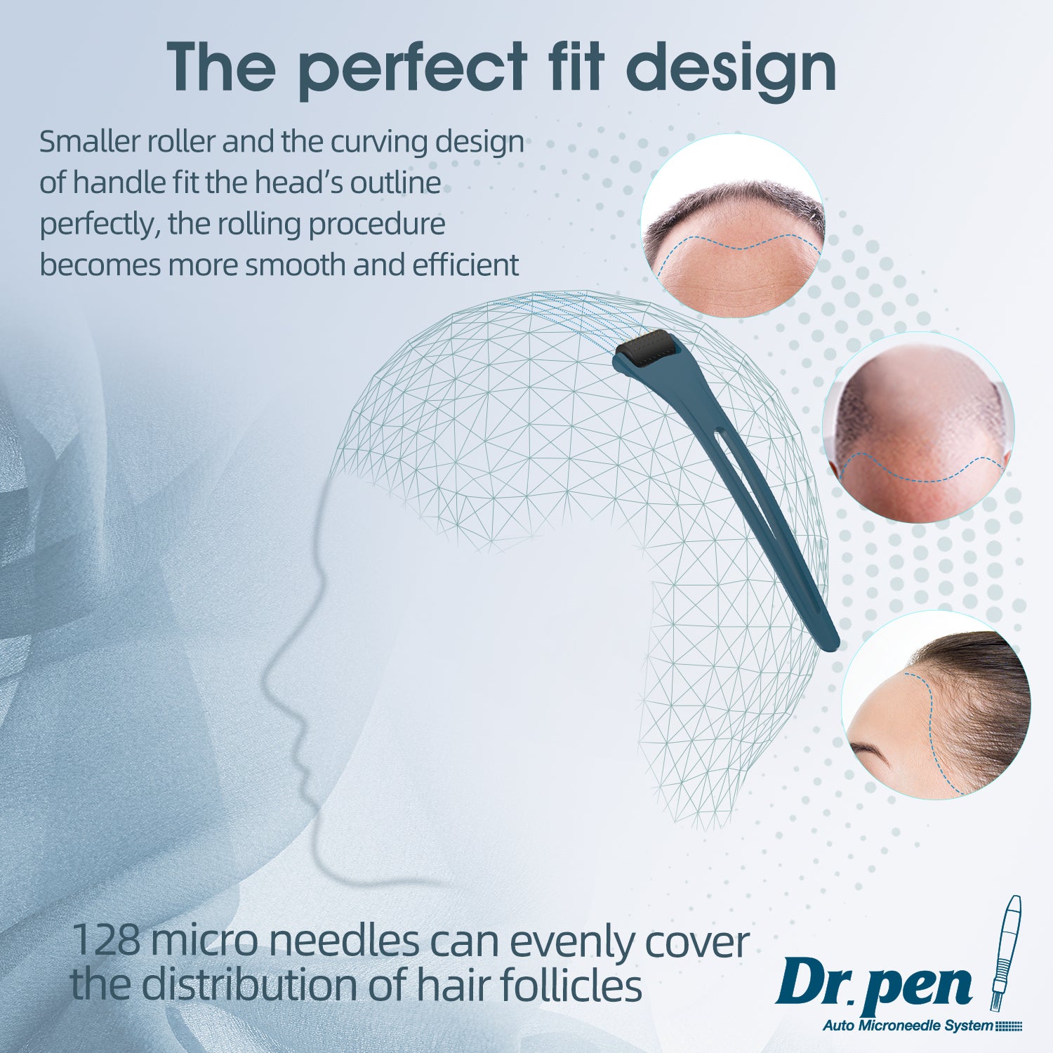 Dr Pen Derma Roller (128 pins) 0.50mm