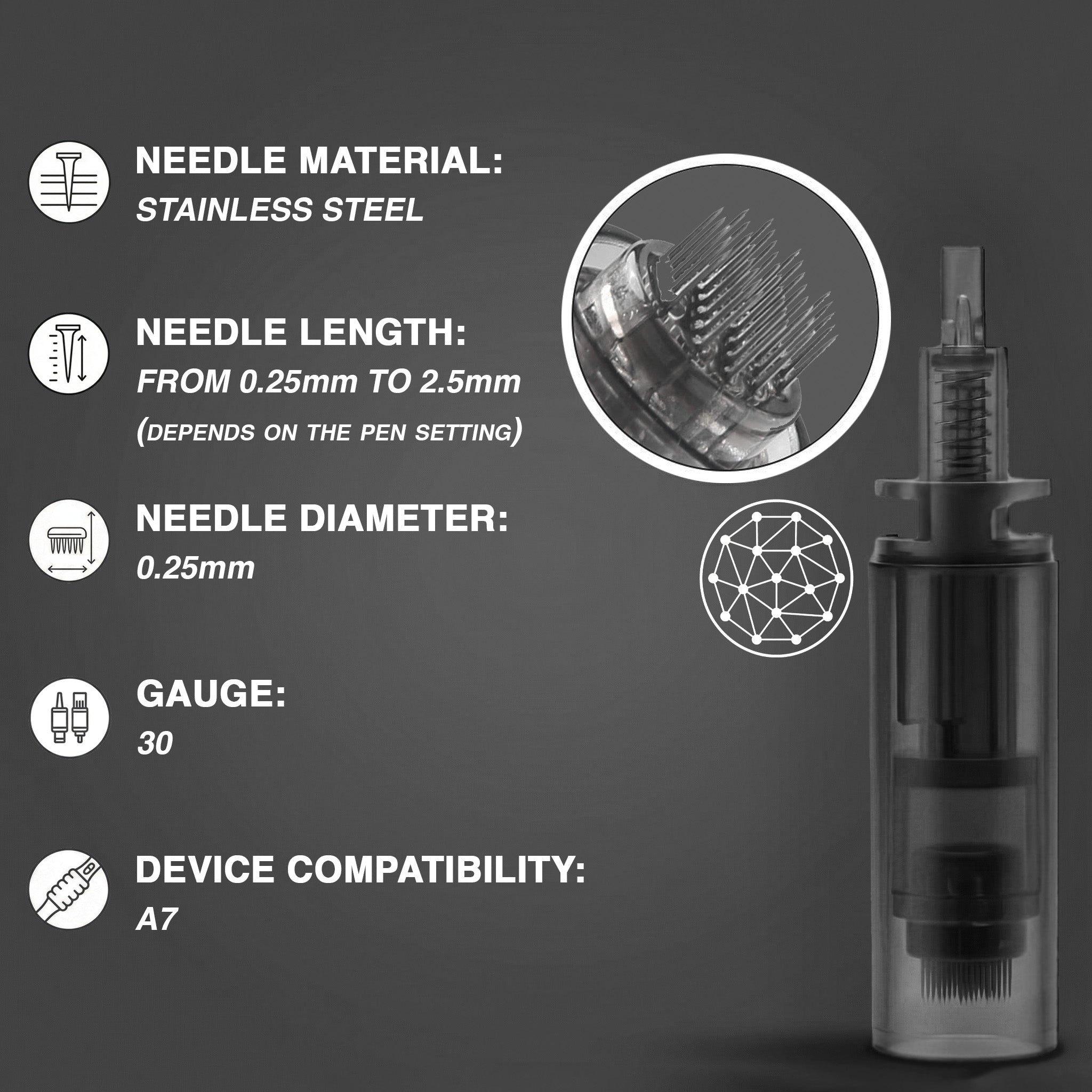 Original Dr.Pen A7 36-pin Cartridges (20pcs)