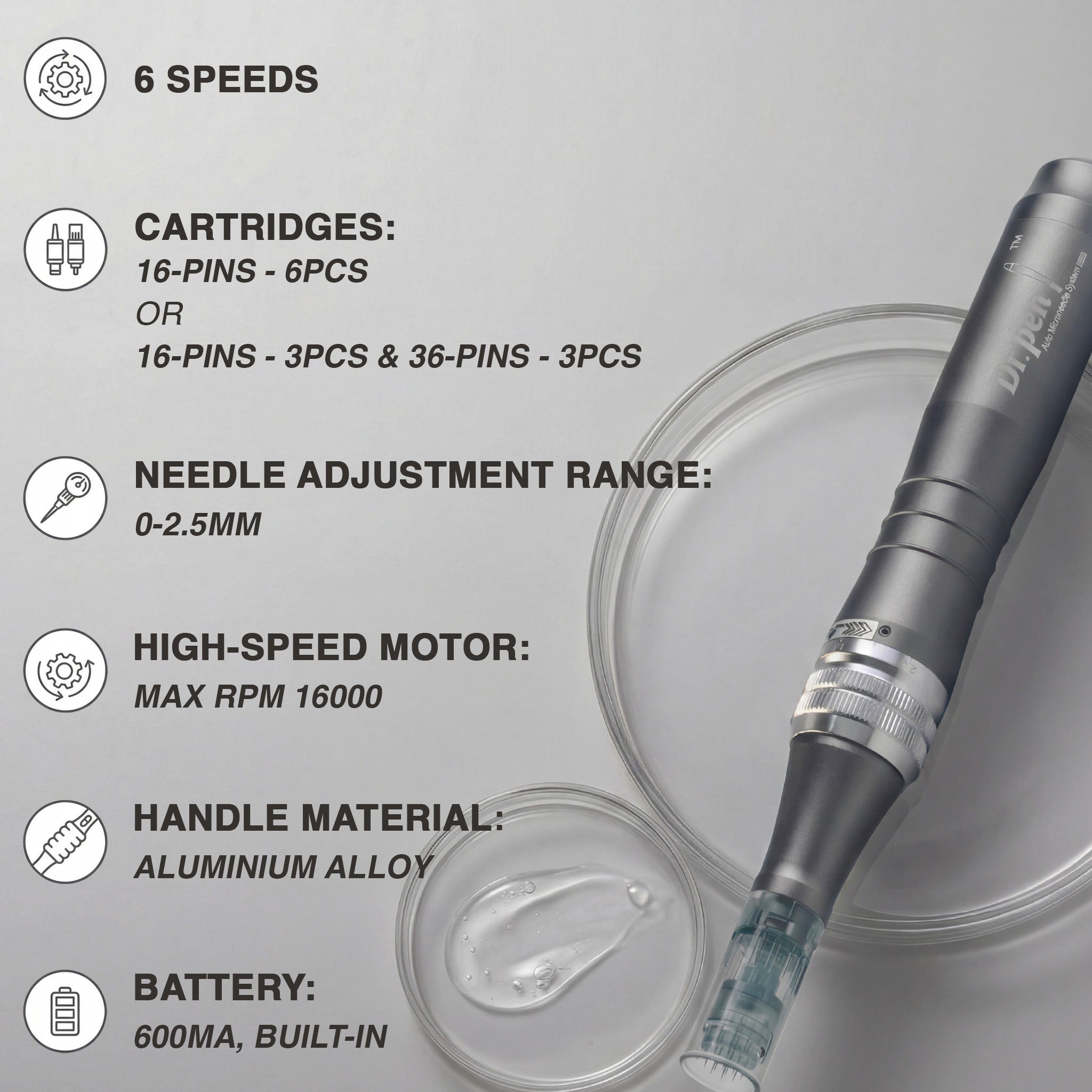 Dr.pen M8 美顔器 マイクロニードリング Dr. Pen M8 Microneedling Pen