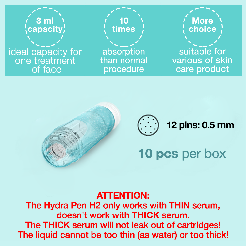 Dr.Pen H2 12-pin 0.50mm Cartridges (10pcs)